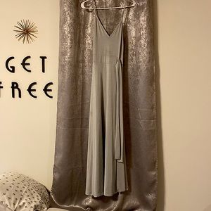 Simple silver formal Boohoo dress